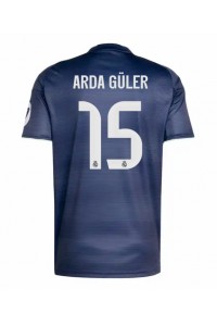 Real Madrid Arda Guler #15 Jalkapallovaatteet Vieraspaita 2025-26 Lyhythihainen